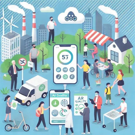 "A community environmental campaign educating people on how to reduce air pollution through sustainable practices."