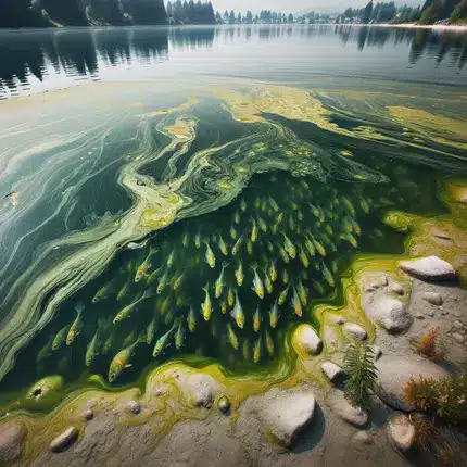 Types of Water Pollution - Dead Zone in Water due to Oxygen Loss