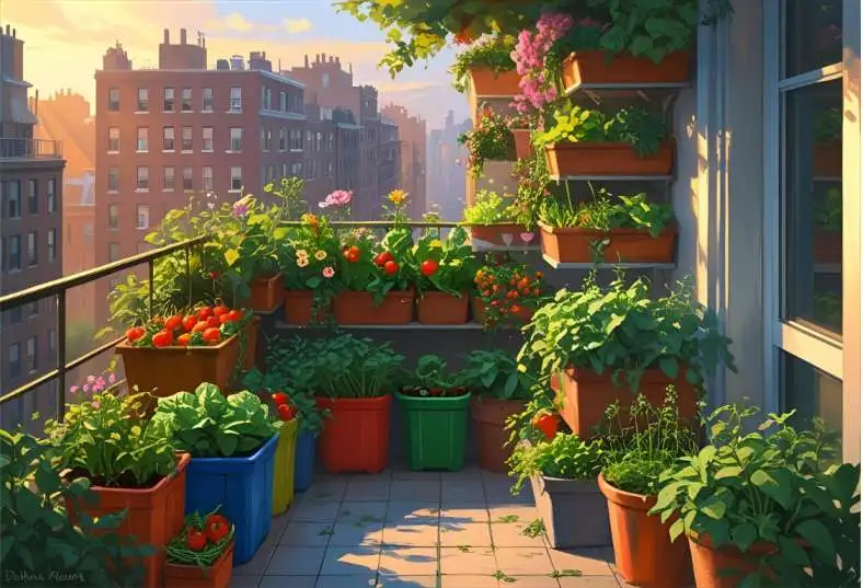 DIY balcony vegetable garden ideas in an apartment setting