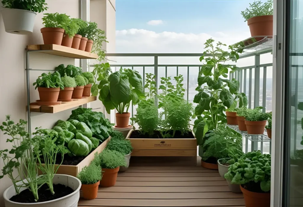 DIY balcony vegetable garden ideas starter kit