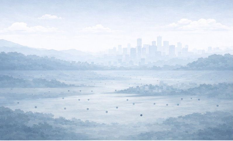 Conceptual image of a broad outdoor environment used to represent the system-level context in which ambient air quality conditions are measured and interpreted nationally.