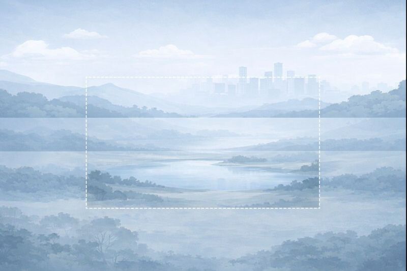 Conceptual image of an outdoor environment used to represent the bounded system context within which ambient air quality conditions are interpreted at an aggregate level.