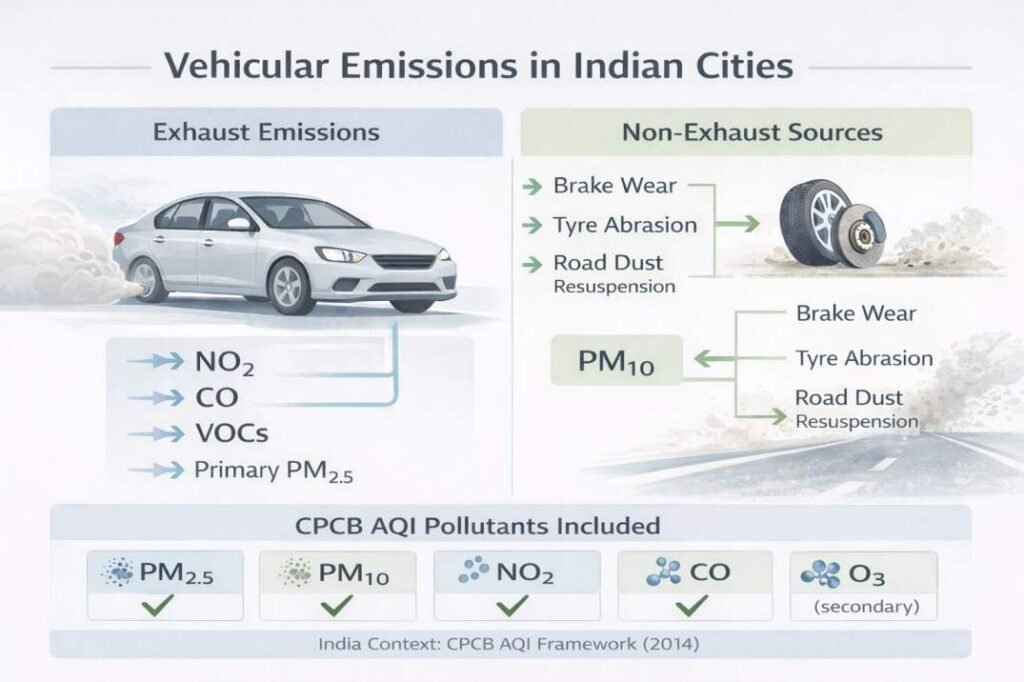 vehicular emissions in Indian cities exhaust and non-exhaust pollution sources