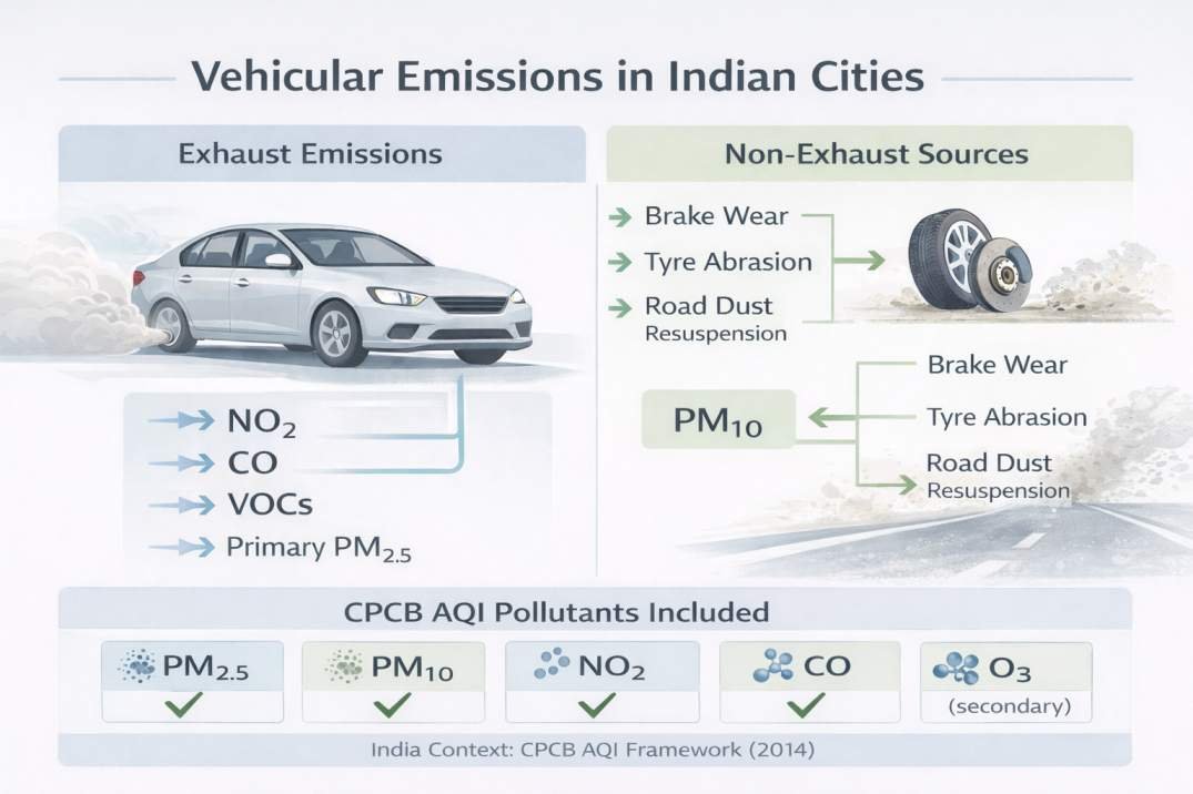 vehicular emissions in Indian cities exhaust and non-exhaust pollution sources