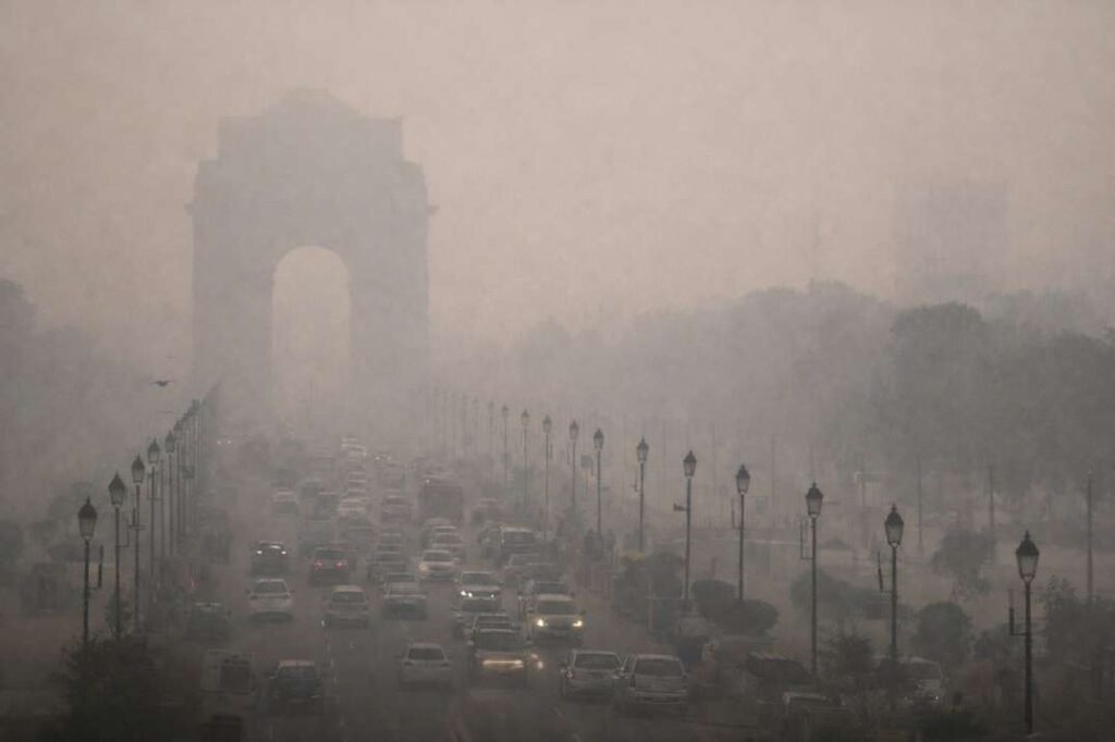 Most polluted cities in India showing Delhi smog and poor air quality during winter